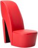 vidaXL Stuhl in Stöckelschuh-Form Rot Kunstleder 248646 Bild 2