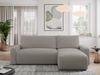 Ecksofa L-form, mit Schlaffunktion und Bettkasten - ARGOS, Grau, Boucle Bild 2