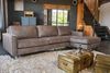 KAWOLA Ecksofa VILNIUS 3-Sitzer mit Longchair rechts Lederfaserstoff anthrazit 85 x 170 x 286 cm Bild 2