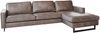 KAWOLA Ecksofa VILNIUS 3-Sitzer mit Longchair rechts Lederfaserstoff anthrazit 85 x 170 x 286 cm Bild 3