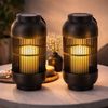 2er Set LED Solar Tischleuchte, Kerze, Laterne, H 33 cm Bild 2