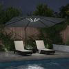 Sonnenschirm, Terrassenschirm mit LED-Lichtleisten Anthrazit 352 x 251 x 265 cm Bild 4