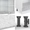 Eckküche R-Line Beton 287 x 46 cm ohne Arbeitsplatte Vicco Bild 5