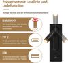 Bettanlage Schlafzimmer Komplett Set, Polsterbett Doppelbett 180×200 cm mit 2 Nachttischen und 4 Schubladen, Kopfteil Leselicht mit USB Ladefunktion, Beige, Samt (Ohne Matratze) Bild 5