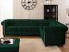 S-Style Möbel Ecksofa Chesterfield L-Form Cleo Blink aus Samt mit Kristallsteppung, mit Wellenfederung Bild 2
