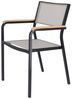 Lux Stapelsessel Aluminium schwarz taupe Bild 2