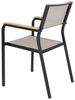 Lux Stapelsessel Aluminium schwarz taupe Bild 3