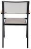Lux Stapelsessel Aluminium schwarz taupe Bild 4