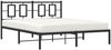 vidaXL Bettgestell mit Kopfteil Metall Schwarz 150x200 cm 374243 Bild 4
