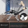 KESSER® Sonnenliege Liegestuhl, klappbare Gartenliege extra breit & Wetterfest, Belastbar 200kg, Ergonomisches Polster, verstellbare Rückenlehne inkl. Nackenkissen, Getränkehalter & Armpolster Beige, Liege (Mit Sonnendach) Bild 2
