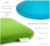 heimtexland Â® Sitzkissen Set Filz Stuhlkissen Stuhlauflage Filzkissen Stuhl Polster Kissen Typ631 2er Set 35 x 35 cm Eckig Senfgelb Bild 3