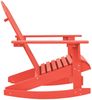 vidaXL Adirondack-Schaukelstuhl Massivholz Tanne Rot 315883 Bild 3