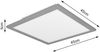 LED Deckenleuchte ALPHA Titan Panel eckig 45x45cm, 5cm ultra slim Bild 5