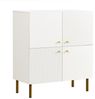 ANYSUN Highboard Kommode, Stauraumschrank, Hochschrank (Set, 1er set), Stilvolles Aufbewahrungsmöbel für Wohnzimmer, Schlafzimmer und Flur Bild 3