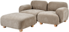 Modulsofa 2-Sitzer AMLI Stoff Beige mit Ottomane Bild 5