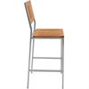Barhocker Cantene Edelstahl Teak Massivholz stapelbar von Teako Design Bild 3