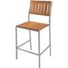 Barhocker Cantene Edelstahl Teak Massivholz stapelbar von Teako Design Bild 2