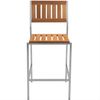 Barhocker Cantene Edelstahl Teak Massivholz stapelbar von Teako Design Bild 5