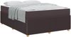 vidaXL Bettrahmen mit Matratze Dunkelbraun 160 x 200 cm Stoff 3398408 Bild 2