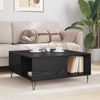 vidaXL Couchtisch Schwarz Eichen-Optik 80 x 80 x 36,5 cm Holzwerkstoff 881668 Bild 4