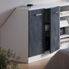 Küchenschrank für Dachschrägen R-Line Schwarz Beton 80 cm mit 2 Türen, Schrankkorpus 60 cm Tiefe Vicco Bild 4