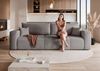 Sofa 3-Sitzer mit Schlaffunktion LEROS in Stoff Manila Grau Bild 2