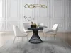 Vente-unique - CASTINA Esstisch Keramik Schwarz - B 120 cm x H 76 cm x L 150 cm180 cm120 cm Bild 1