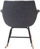 Schaukelstuhl Malmö T820, Schwingsessel Relaxsessel ~ Textil, grau Bild 4