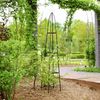 Relaxdays 2x Garten Rankturm Metall 190 cm spitz Bild 3