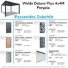 Weide Deluxe | Pergola Voll Aluminium freistehend | 3 x 4 M | Lamellendach weiß Bild 5