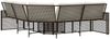 vidaXL Gartensofa in L-Form mit Kissen und Fußbank Braun Poly Rattan 365894 Bild 4