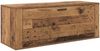 vidaXL Schuhschrank mit Regal Altholz 100 x 35 x 38 cm Holzwerkstoff 881018 Bild 2