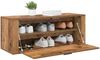 vidaXL Schuhschrank mit Regal Altholz 100 x 35 x 38 cm Holzwerkstoff 881018 Bild 3