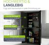 Juskys Aktenschrank aus Metall – 180x80x40 cm abschließbarer Büroschrank aus Stahl mit 3 verstellbaren Einlegeböden, höhenverstellbare Füße - Schwarz Bild 5