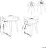 Tisch Set HURSI Heller Holzfarbton Bild 2