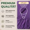 leevitex® Spannbettlaken in verschiedenen Größen und Farben, Jersey aus 100% Baumwolle, Jersey, Gummizug: rundum, (1 Stück), für Kinder- & Standardmatratzen, OEKO-TEX® STANDARD 100 zertifiziert Bild 3