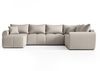 AX LIVING Malatya U XL Wohnlandschaft U Form XXL Ecksofa Beige 303cm R Bild 3