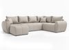 AX LIVING Malatya U XL Wohnlandschaft U Form XXL Ecksofa Beige 303cm R Bild 2