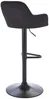 Vente-unique - ELEANA Barhocker SamtStoff Schwarz - B 49 cm x H 106 cm85 cm x L 47 cm Bild 5