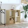 vidaXL Bücherregal Sonoma-Eiche 68,5x32x68,5 cm Holzwerkstoff 852827 Bild 3
