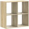 vidaXL Bücherregal Sonoma-Eiche 68,5x32x68,5 cm Holzwerkstoff 852827 Bild 2