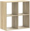 vidaXL Bücherregal Sonoma-Eiche 68,5x32x68,5 cm Holzwerkstoff 852827 Bild 5