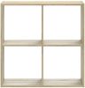 vidaXL Bücherregal Sonoma-Eiche 68,5x32x68,5 cm Holzwerkstoff 852827 Bild 4