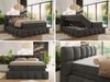 Boxspringbett NIRA KING, Doppelbett mit Fußteil, 7-Zonen Multipocket-Matratzen und Topper, Schlafzimmerbett - 120 x 200 cm - Dunkelgrau Velvet - H3 Bild 2
