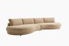 KAWOLA Big Sofa PADANA Stoff creme 86 x 166 x 410 cm Bild 3