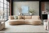 KAWOLA Big Sofa PADANA Stoff creme 86 x 166 x 410 cm Bild 2
