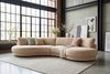 KAWOLA Big Sofa PADANA Stoff creme 86 x 166 x 410 cm Bild 5