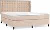 vidaXL Boxspringbett Matratze Cappuccino-Braun 160x200 cm Kunstleder 3129044 Bild 2