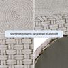 Amagohome Sitzhocker Hocker Sitzhocker Merino Pouf indoor outdoor ø40 H45cm Sitzpouf nachfü, Bezug abnehmbar u. bei 30° Feinwäsche waschbar! Bild 4