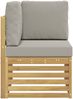 vidaXL Outdoor Ecksofa Massivholz Akazie Weiß 901505 Bild 4